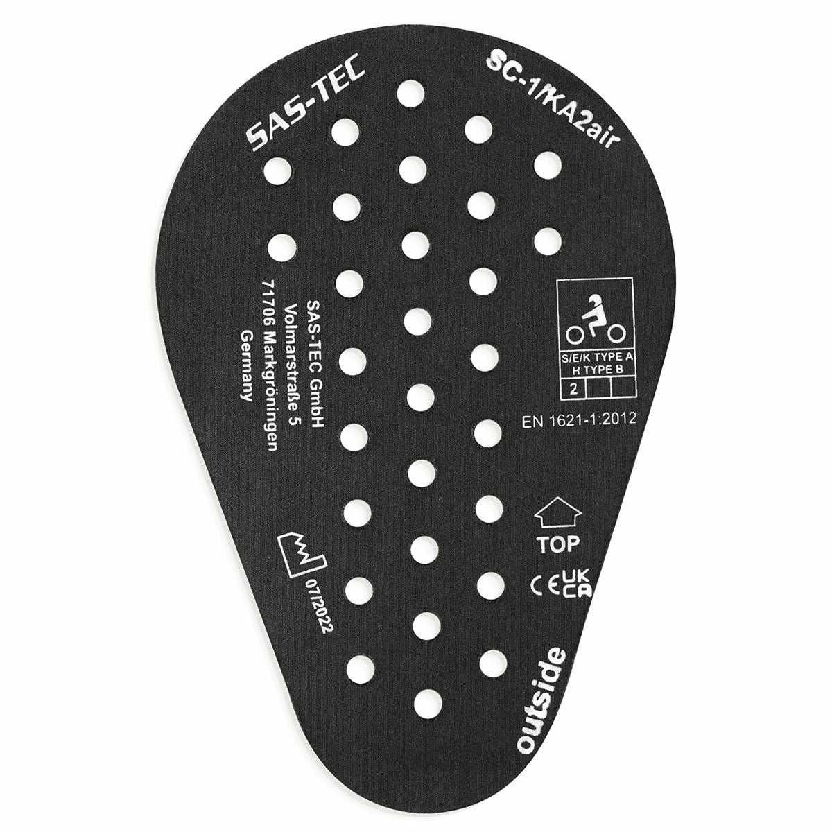 サステック SC-1/KA2air レベル2 プロテクター（2枚1組） 肩・肘・腰