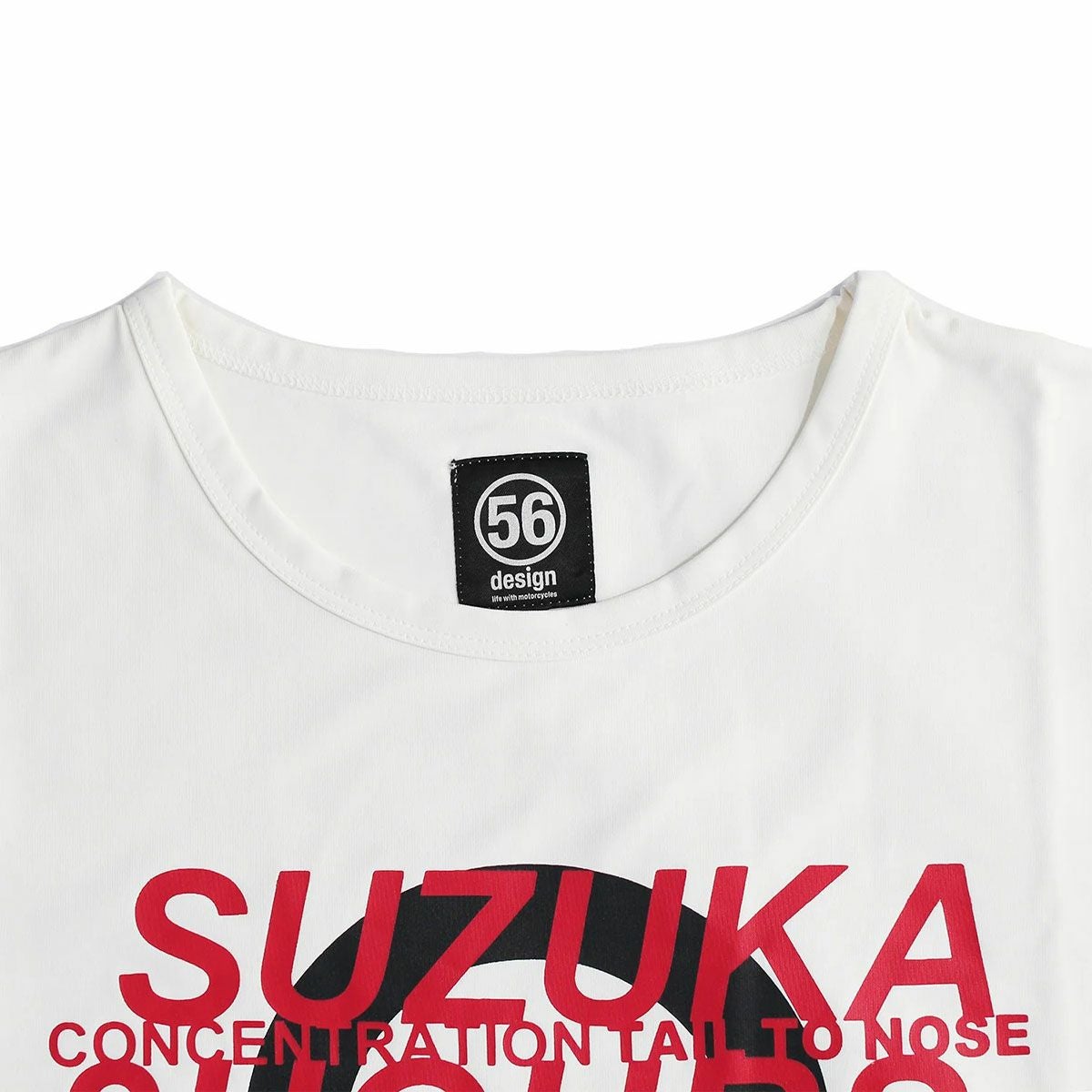 56design｜鈴鹿８耐 x 56design コラボTee2025｜Tシャツ｜ホワイト×レッド