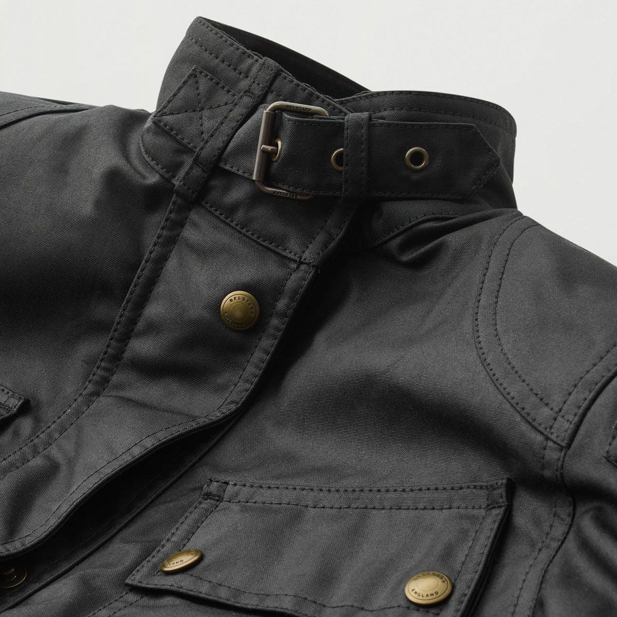 BELSTAFF｜トライアルマスター モーターサイクル ジャケット ウーマン｜ファブリック｜ブラック