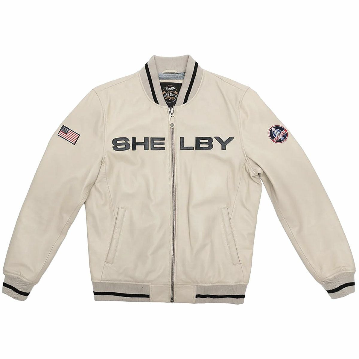 CLASSIC LEGEND MOTORS｜キャロル シェルビー ”ダラス” ブルゾン｜レザー｜エクリュ