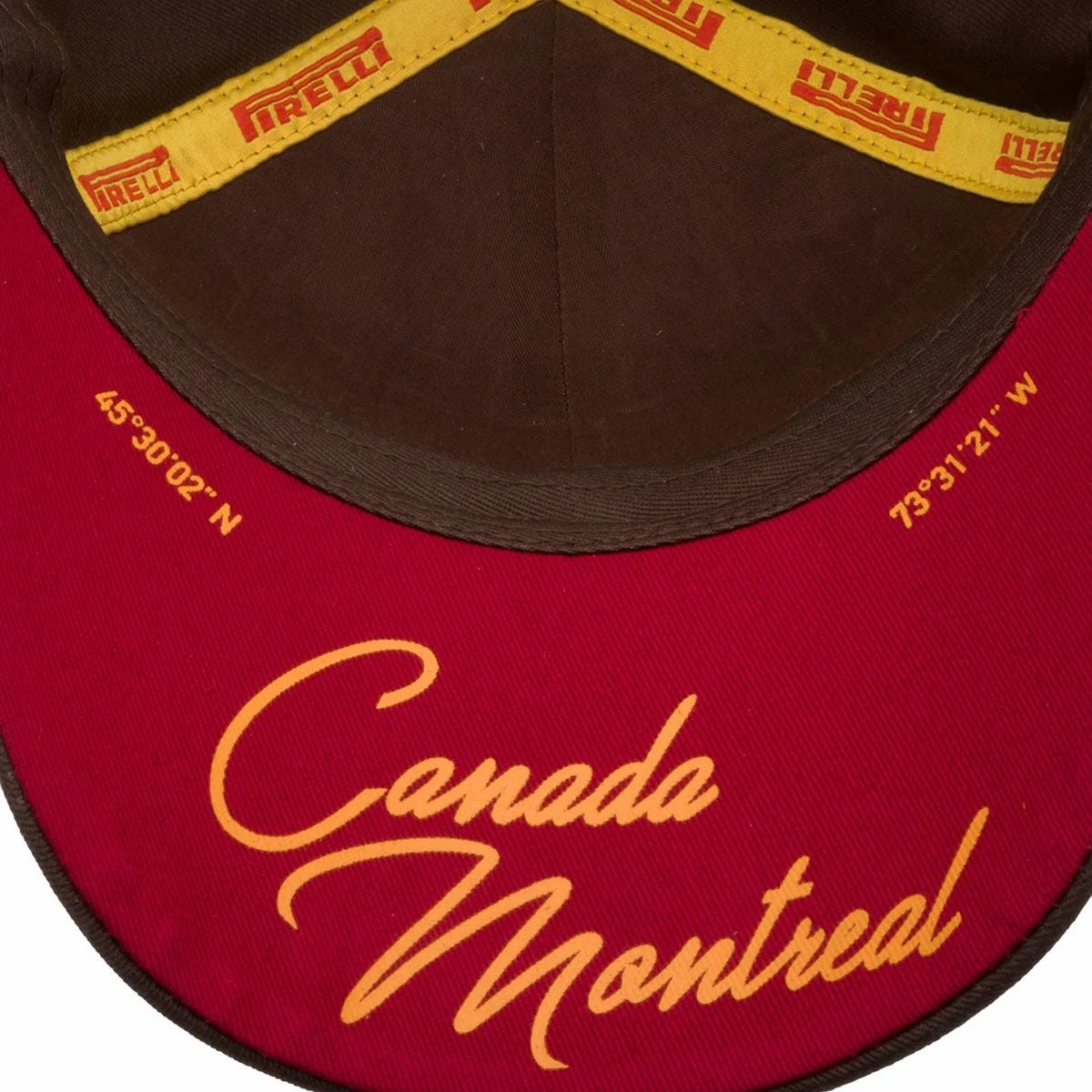 PIRELLI｜ピレリ F1 2025 カナダ GP ポディウムキャップ｜帽子｜ブラウン