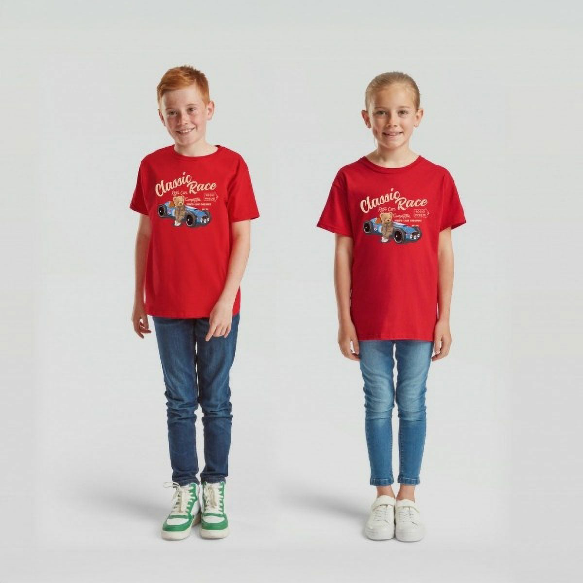 Mille Miglia｜ミッレミリア テディボーイ Tシャツ｜Tシャツ｜レッド｜モデル着用