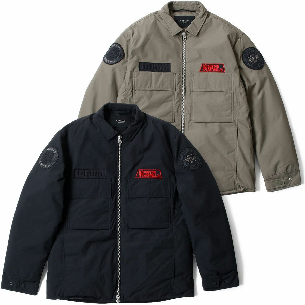Good OL&CO ライダース PORTER CLASSIC /PC ライダースジャケットwith LOVE & PEACE シルバー