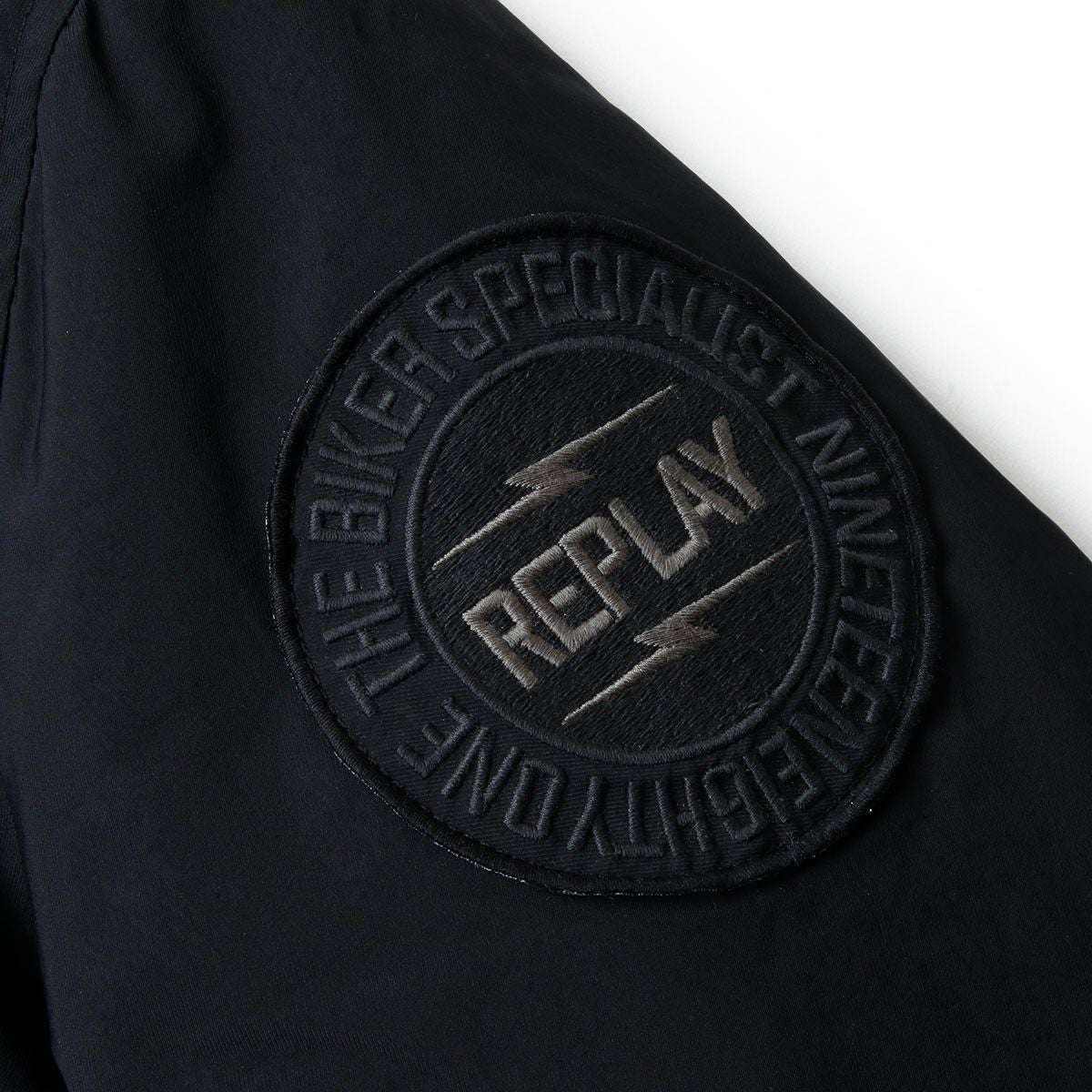 Replay｜パッチ ライダージャケット｜アウター｜ブラック