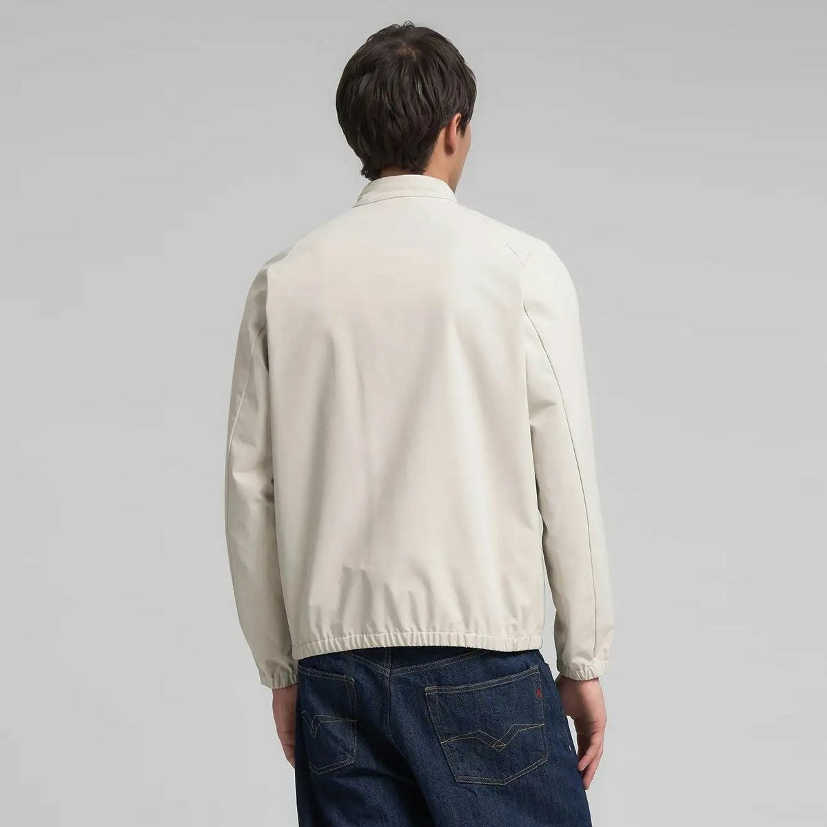 REPLAY｜コントラスト ディテール ジャケット｜アウター｜クラウド｜モデル着用