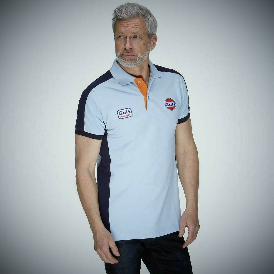 GULF｜ガルフ 1901 ポロ｜ウェア｜ライトブルー｜モデル着用