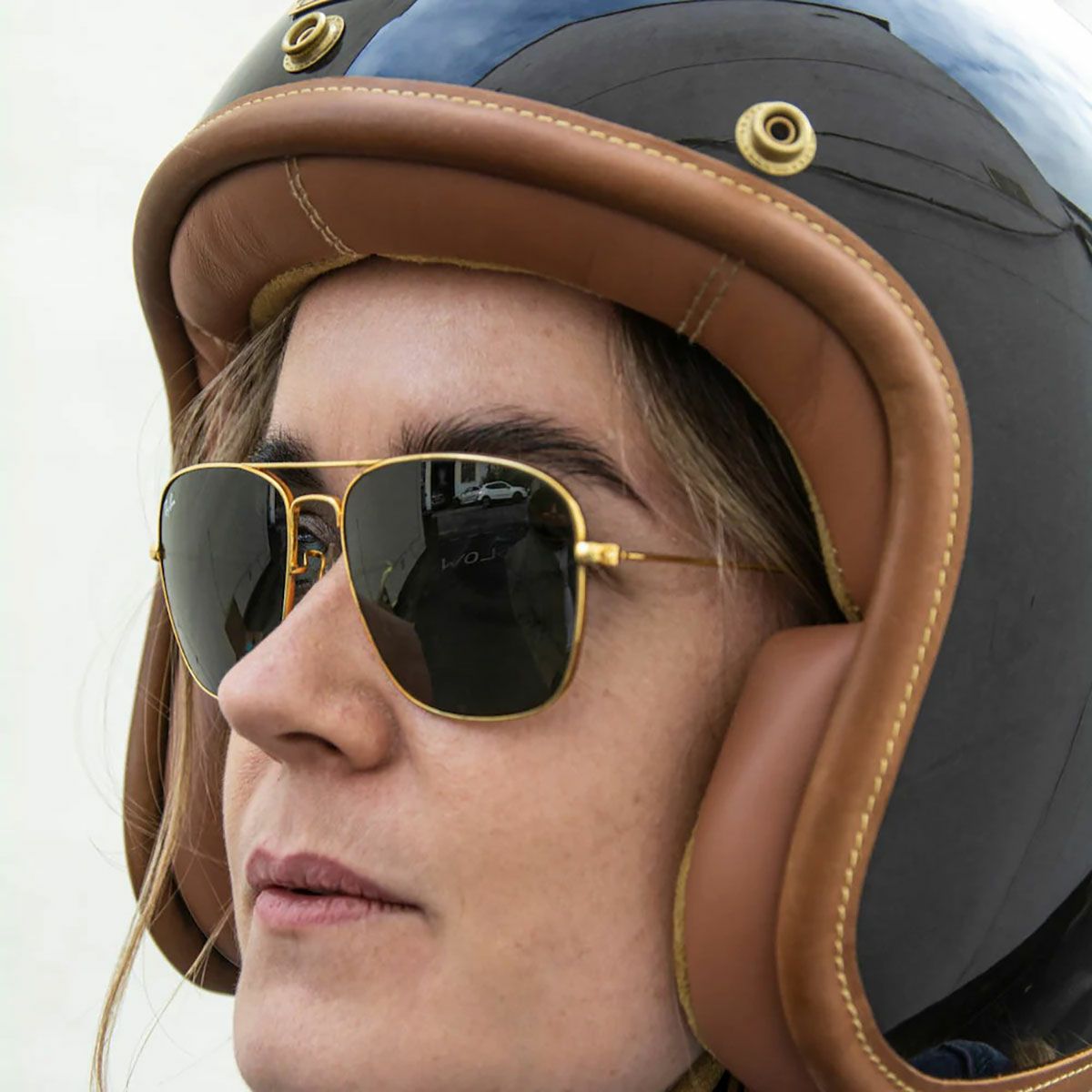 HEDON｜ヘドニスト マカダミア オープンフェイス ヘルメット｜ジェット｜マカダミア｜モデル着用