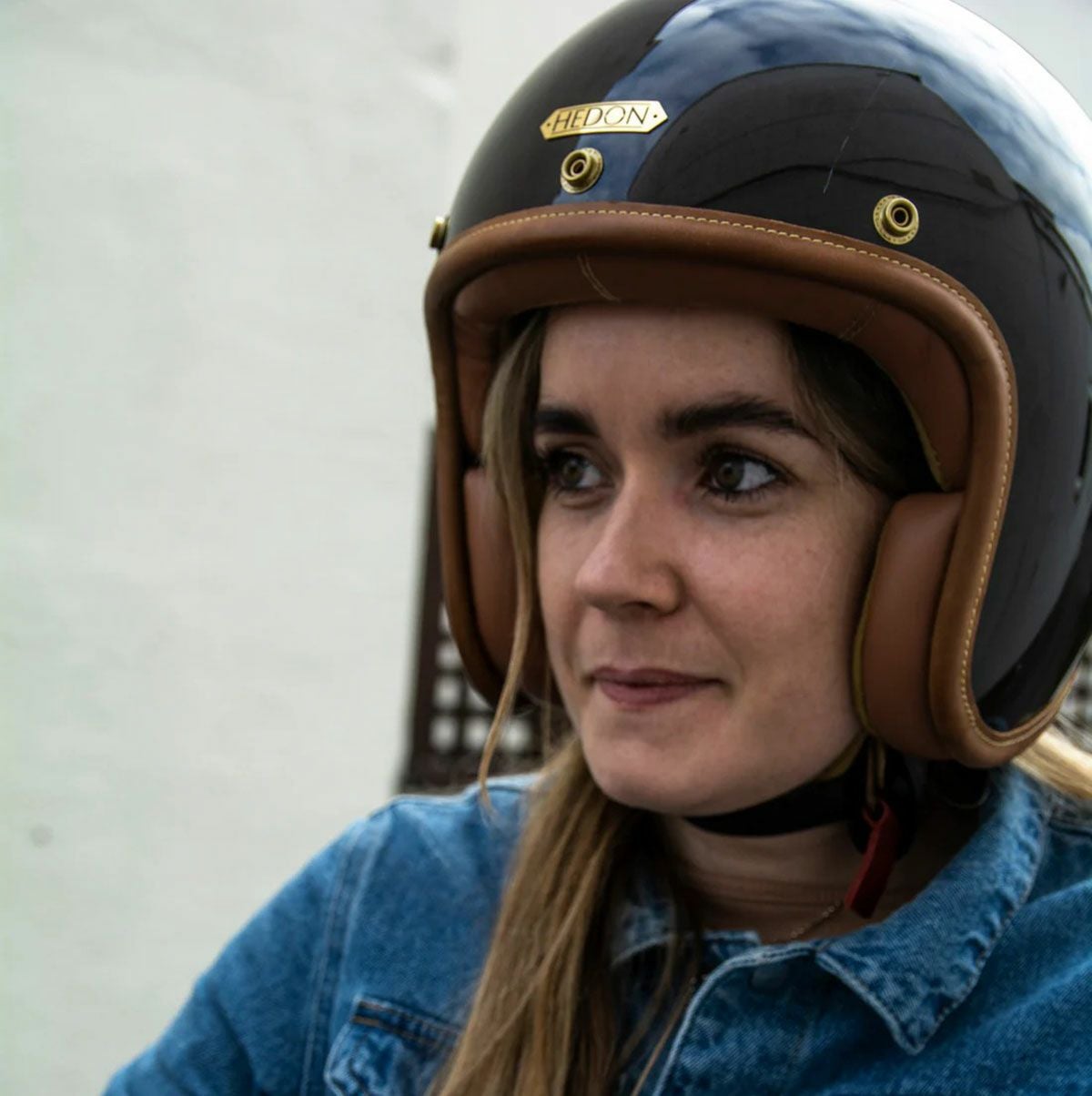 HEDON｜ヘドニスト マカダミア オープンフェイス ヘルメット｜ジェット｜マカダミア｜モデル着用