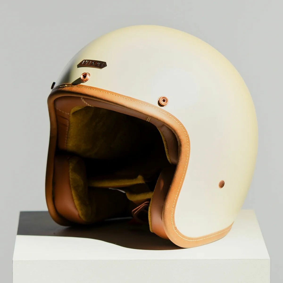 HEDON｜ヘドニスト クリーム オープンフェイス ヘルメット｜ジェット｜クリーム