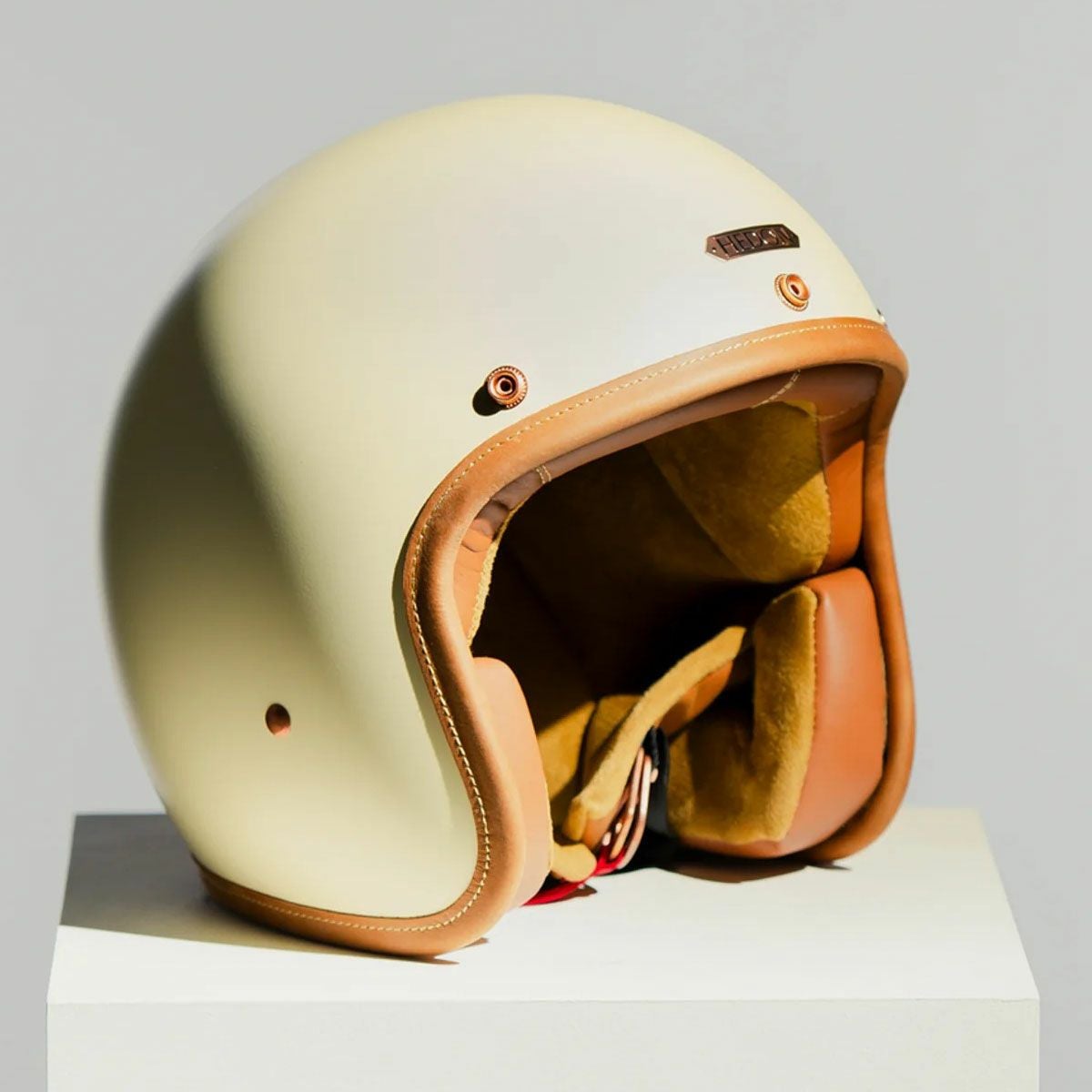 HEDON｜ヘドニスト クリーム オープンフェイス ヘルメット｜ジェット｜クリーム