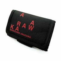 SHINICHIRO ARAKAWA｜バーハンドル ウォレット｜財布｜ブラック×レッド