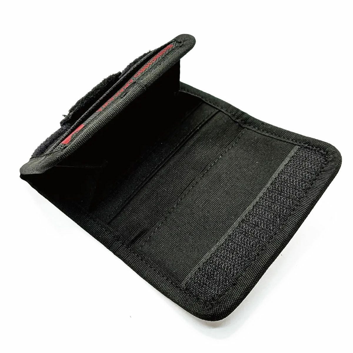 SHINICHIRO ARAKAWA｜バーハンドル ウォレット｜財布｜ブラック×レッド