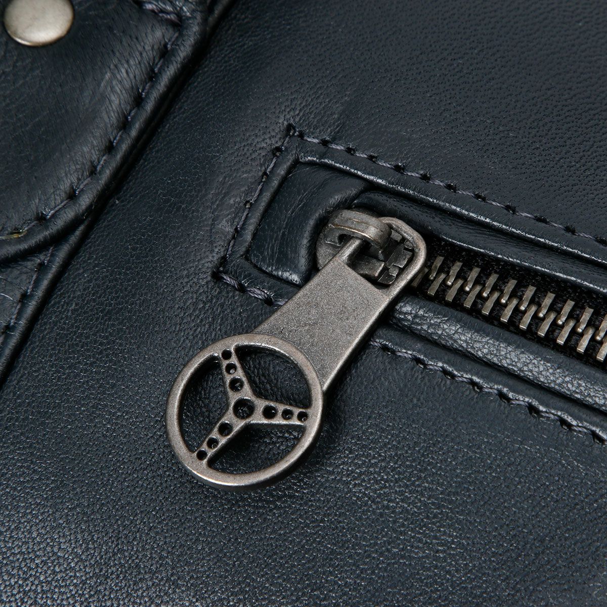 CLASSIC LEGEND MOTORS｜キャロルシェルビー BIG D 48H レザー ボストンバッグ｜バッグ｜ネイビー