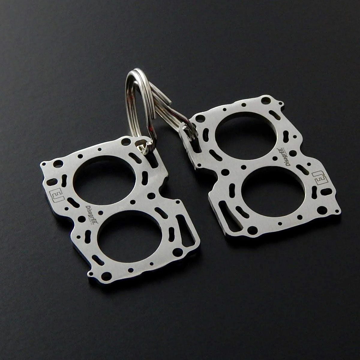DisagrEE｜スバル EJ ヘッドガスケット キーチェーン 2個セット｜キーホルダー