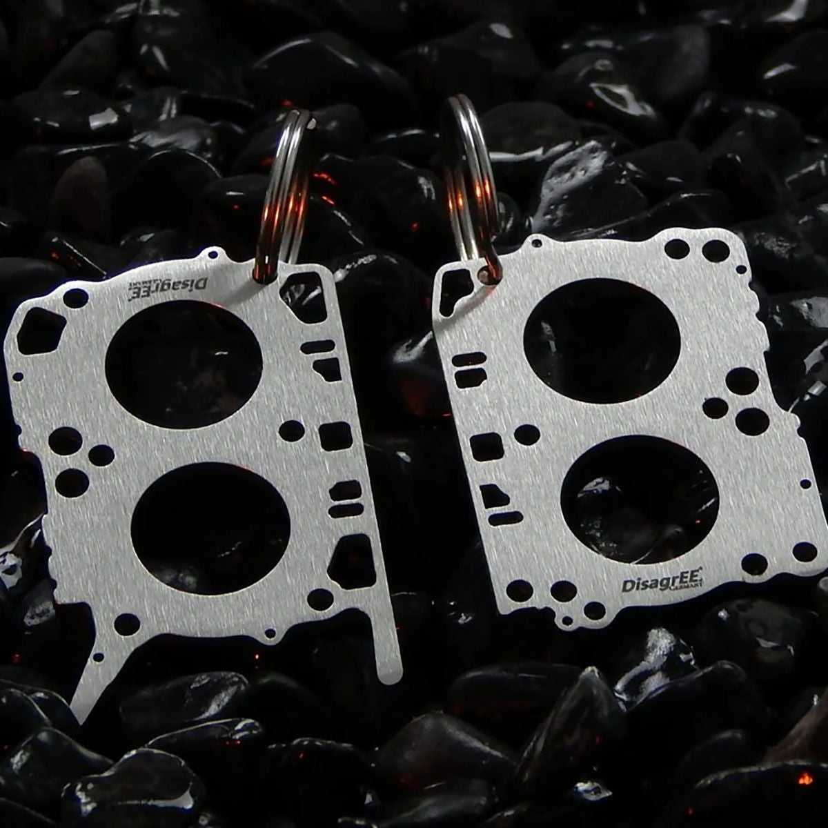DisagrEE｜スバル FA24 ヘッドガスケット キーチェーン 左右セット｜キーホルダー