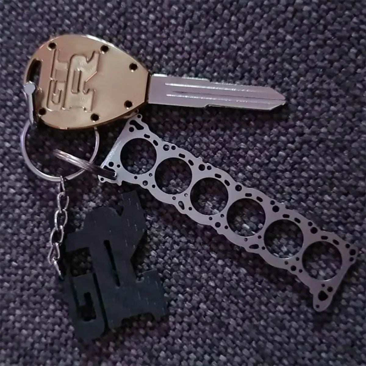 DisagrEE｜日産 RB 26 ヘッドガスケット キーチェーン｜キーホルダー