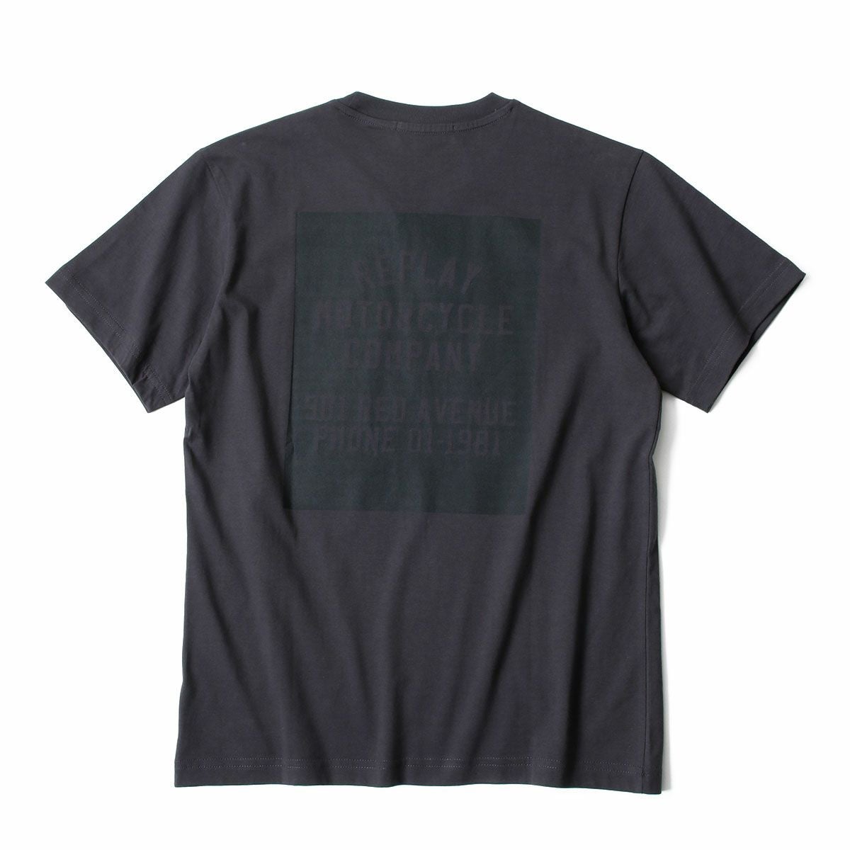 REPLAY｜フロント＆バック プリント Tシャツ｜トップス｜アイアン