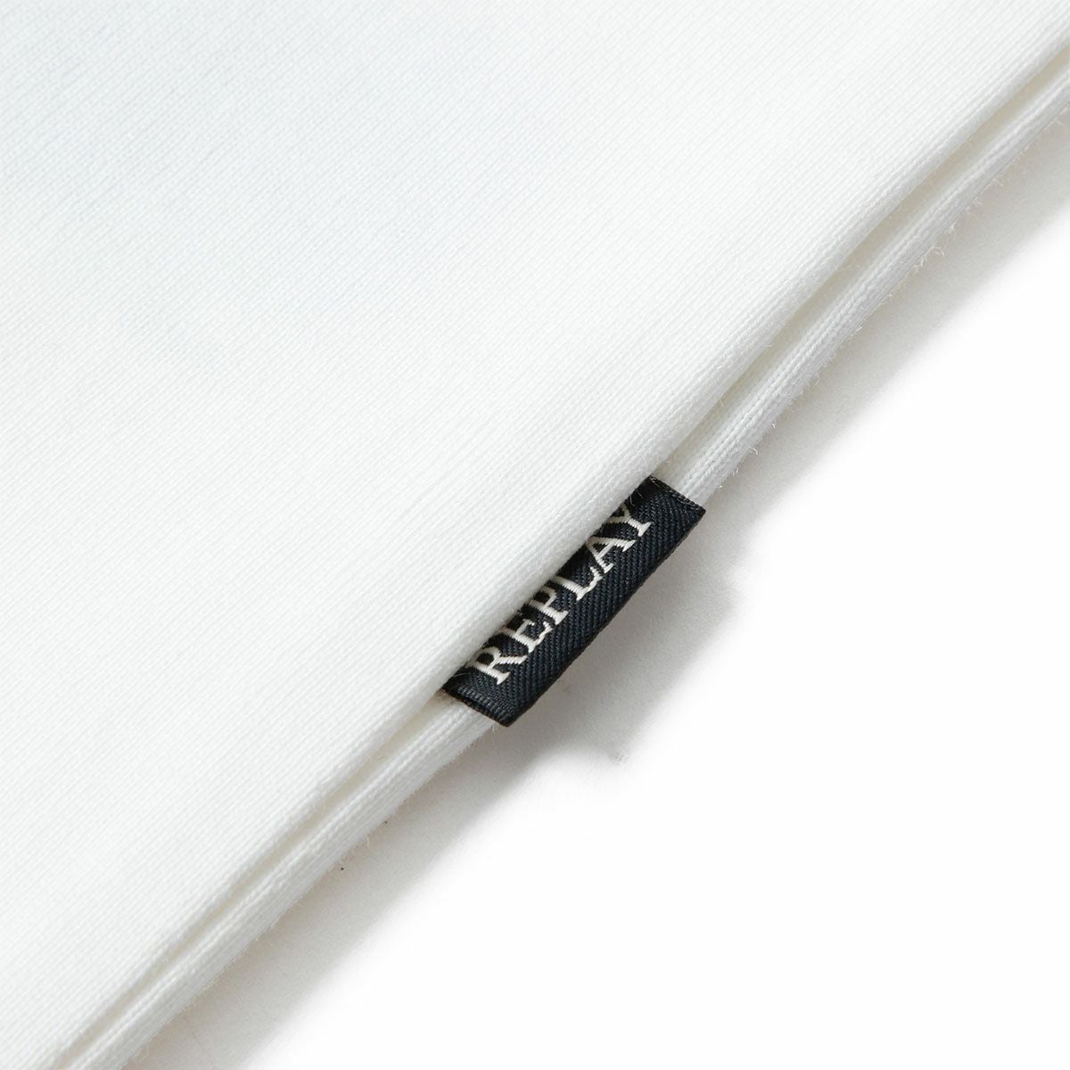 REPLAY｜ブレスト ポケット ＆ プリント ジャージー Tシャツ｜トップス｜ナチュラルホワイト