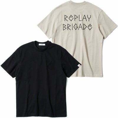 REPLAY｜エンボス エフェクト エンブロイダリー Tシャツ｜トップス