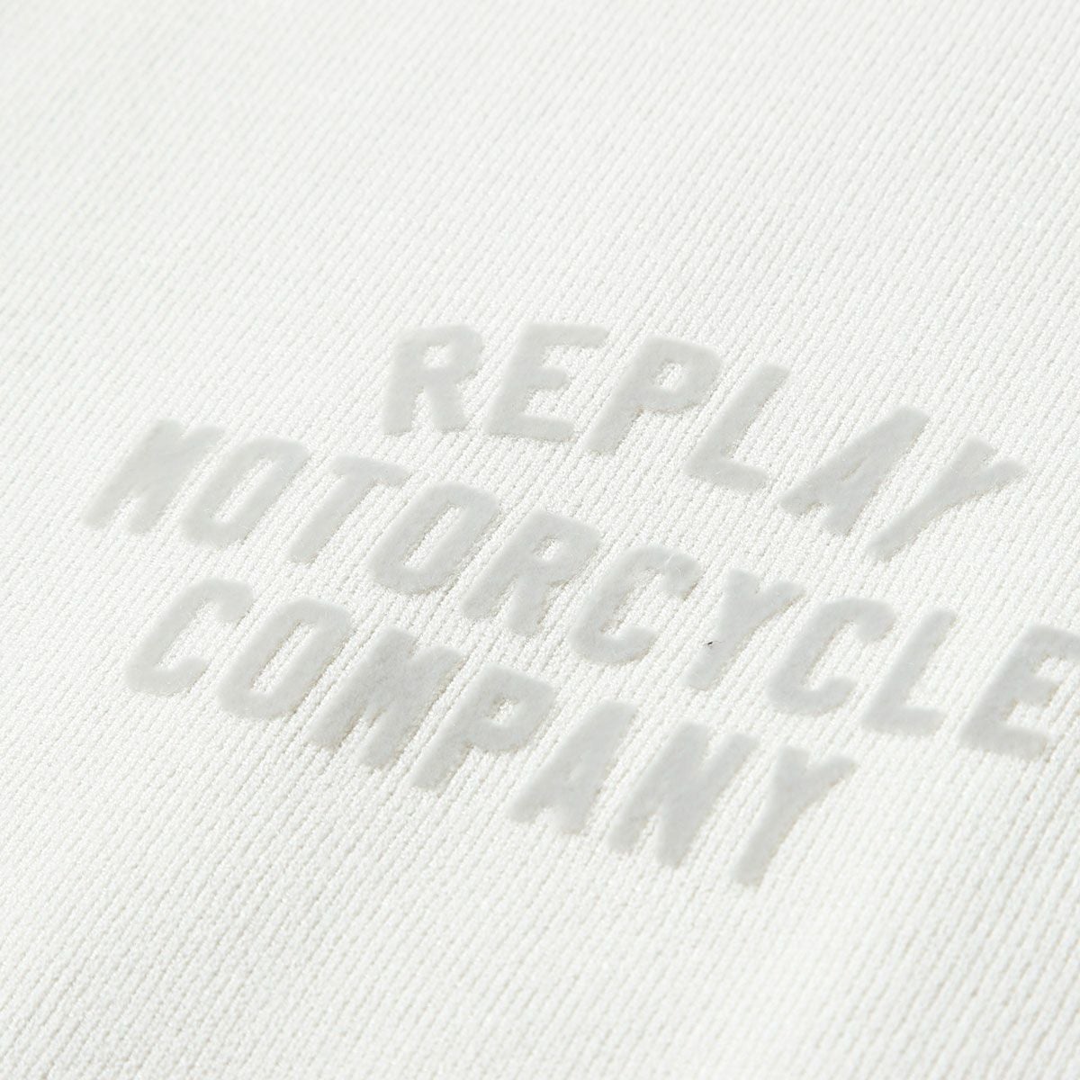 REPLAY｜ハイネック フルジップ ニット スウェットシャツ｜トップス｜スノーホワイト