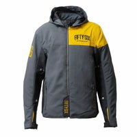 56design｜クォーター パーカー ’25｜アウター｜マットオーカー×グレー