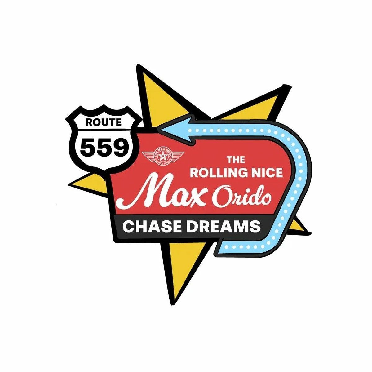 MAX ORIDO｜Max Orido DINER ステッカー EVO｜雑貨