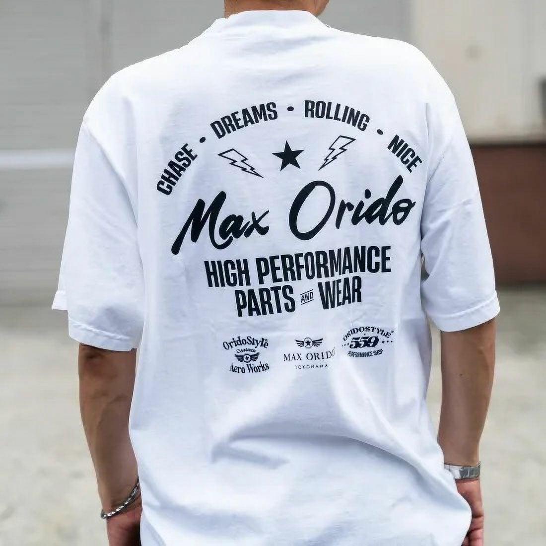 MAX ORIDO｜Max Orido x Shaka Wear Vintage Garment Dye Tシャツ｜ウェア｜ホワイト｜モデル着用