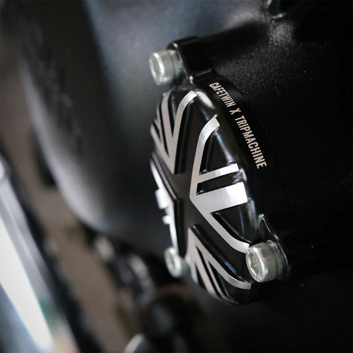 Trip Machine｜ オイル フィルター カーター キャップ for ロイヤル・エンフィールド｜雑貨｜ブラック×シルバー