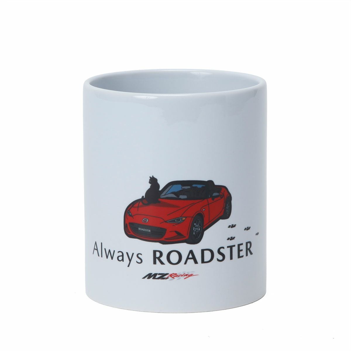 MZRacing｜ALWAYS ROADSTER マグカップ3 ND黒ネコ｜雑貨｜ホワイト
