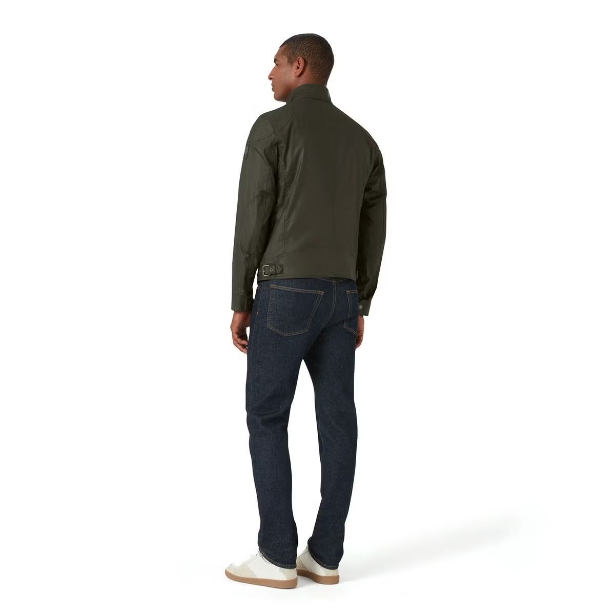 BELSTAFF｜レースマスター ジャケット｜アウター｜フェイデッド オリーブ｜モデル着用