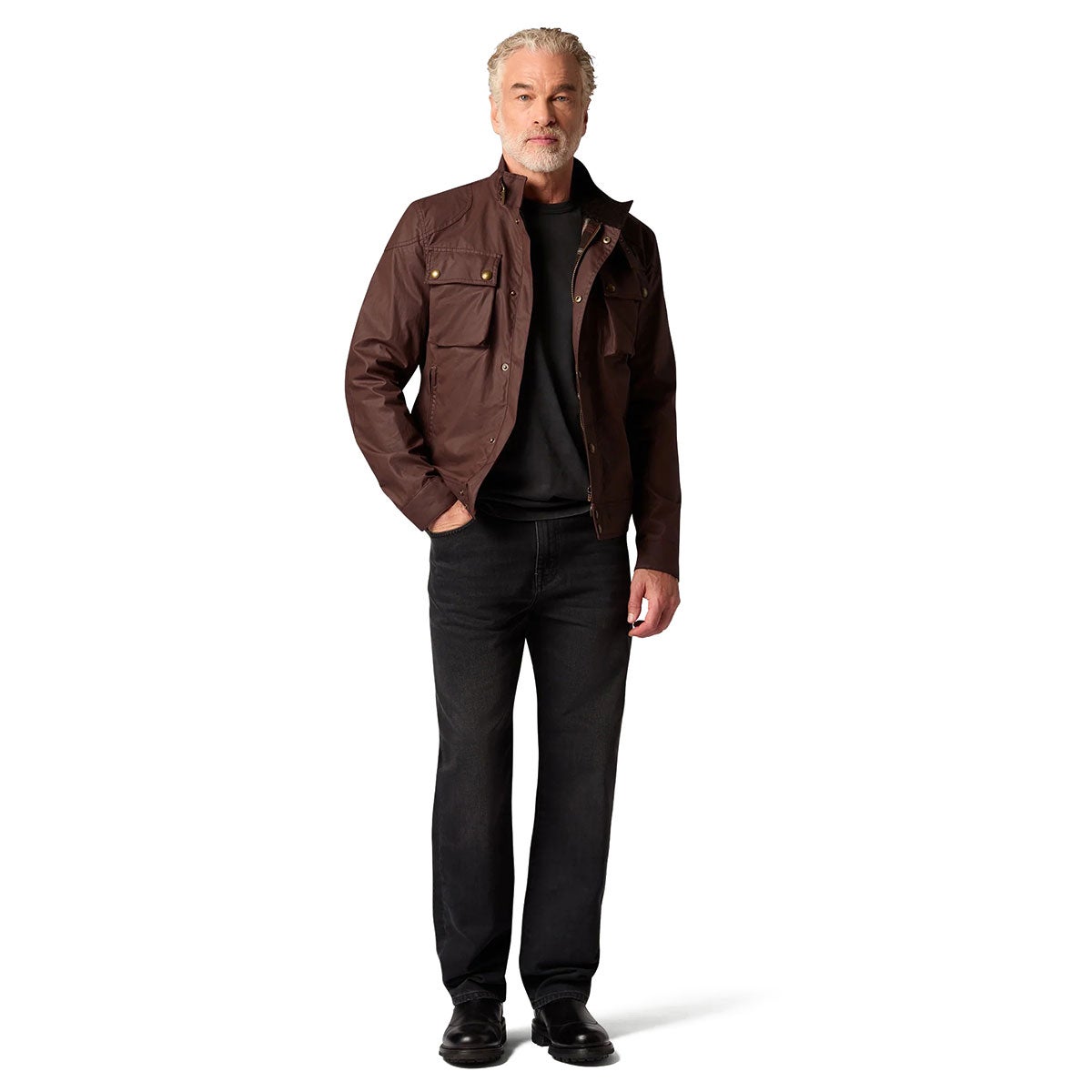 BELSTAFF｜レースマスター ジャケット｜アウター｜オックスブラッド｜モデル着用