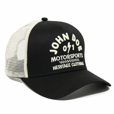 John Doe｜トラッカーハット ブラック/ホワイト｜帽子
