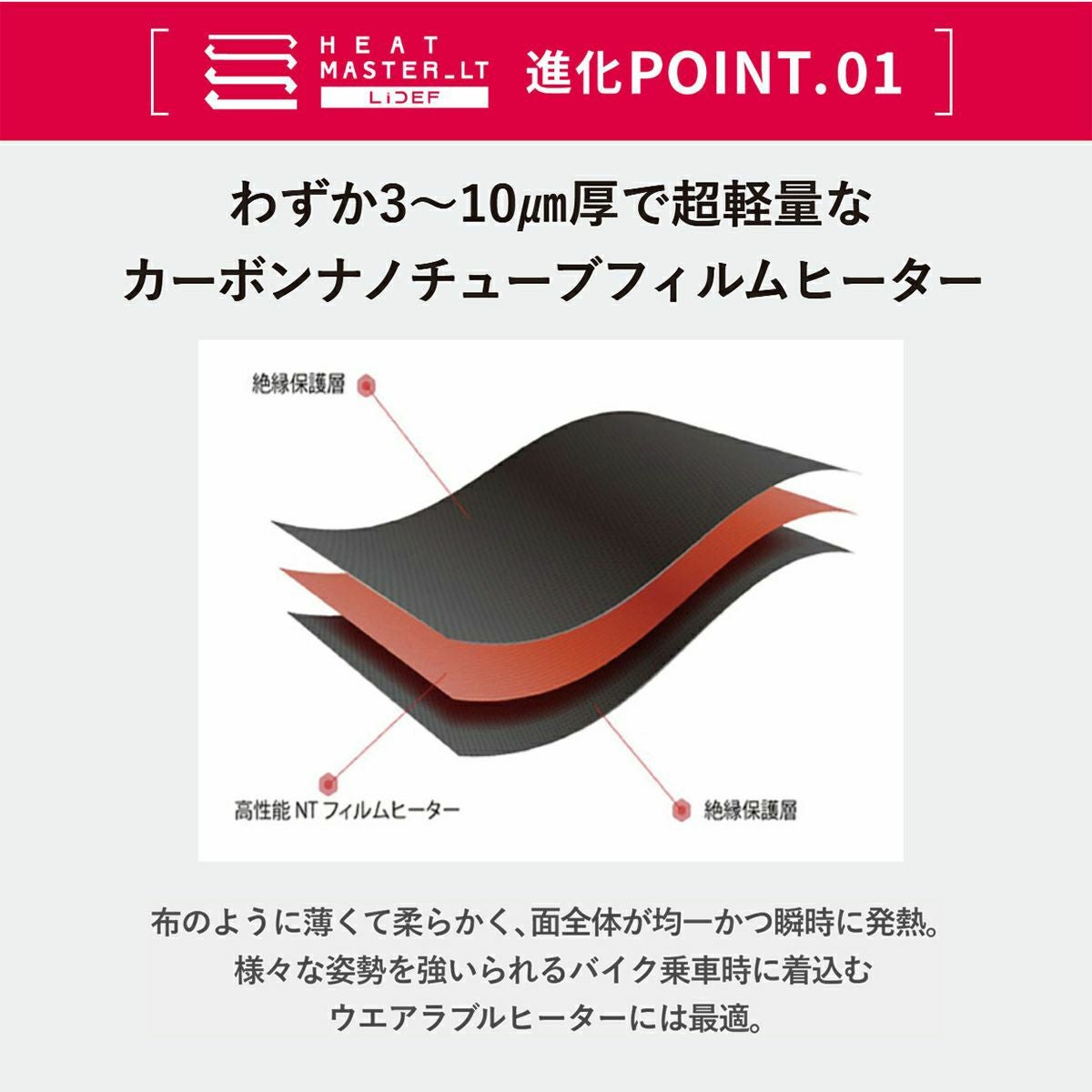 瞬熱 インナーパンツ HEAT MASTER_LT LIDEF