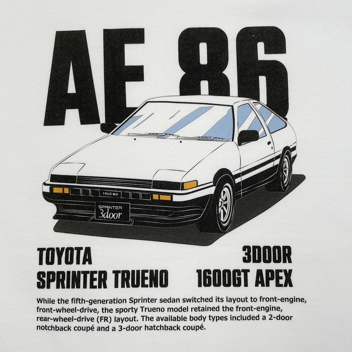 トヨタ スプリンタートレノ AE86プリント | モトーリモーダ公式