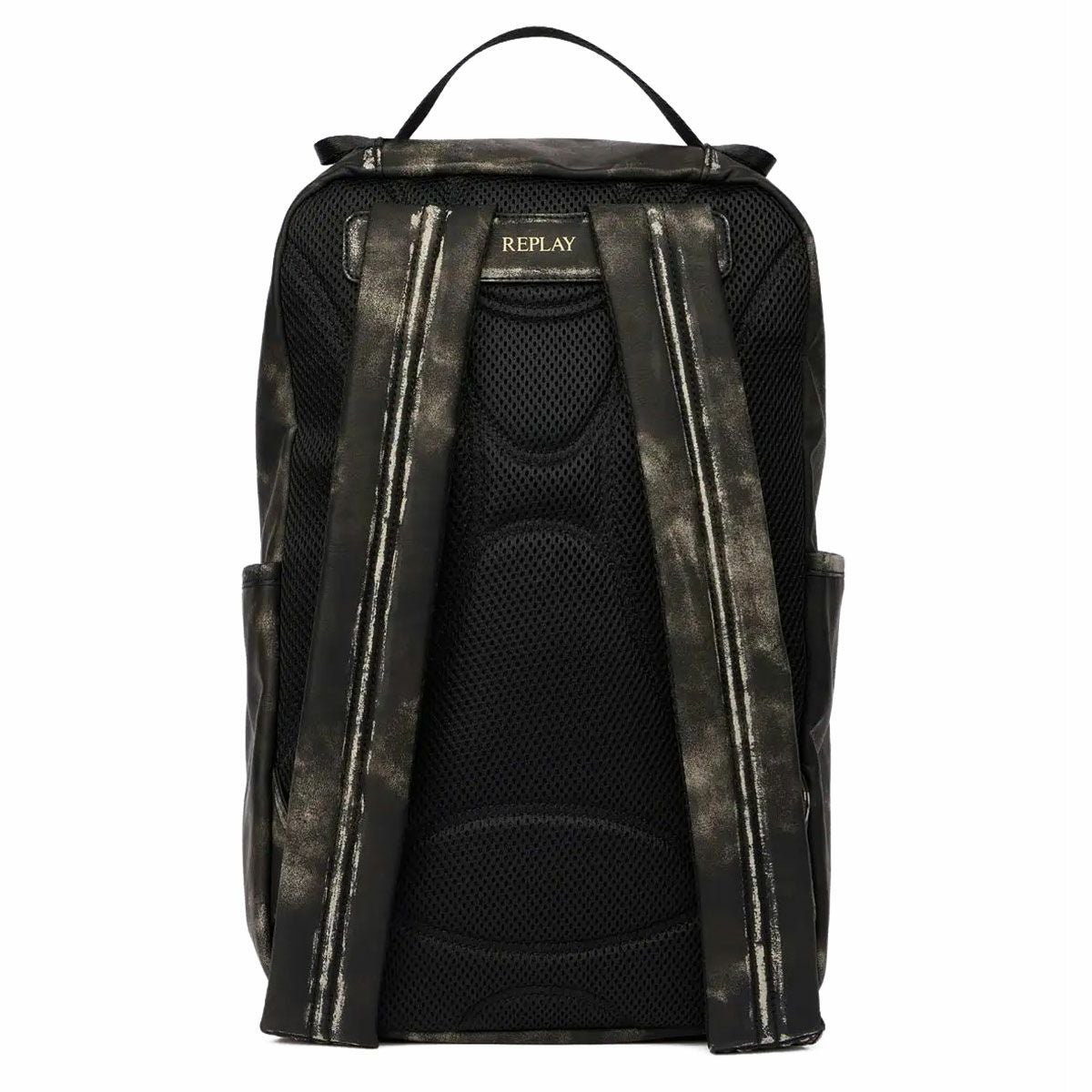 REPLAY｜ウォッシュド ブラック バックパック｜バッグ｜ウォッシュドブラック