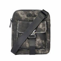 REPLAY｜ウォッシュド ブラック クロスボディ バッグ｜バッグ
