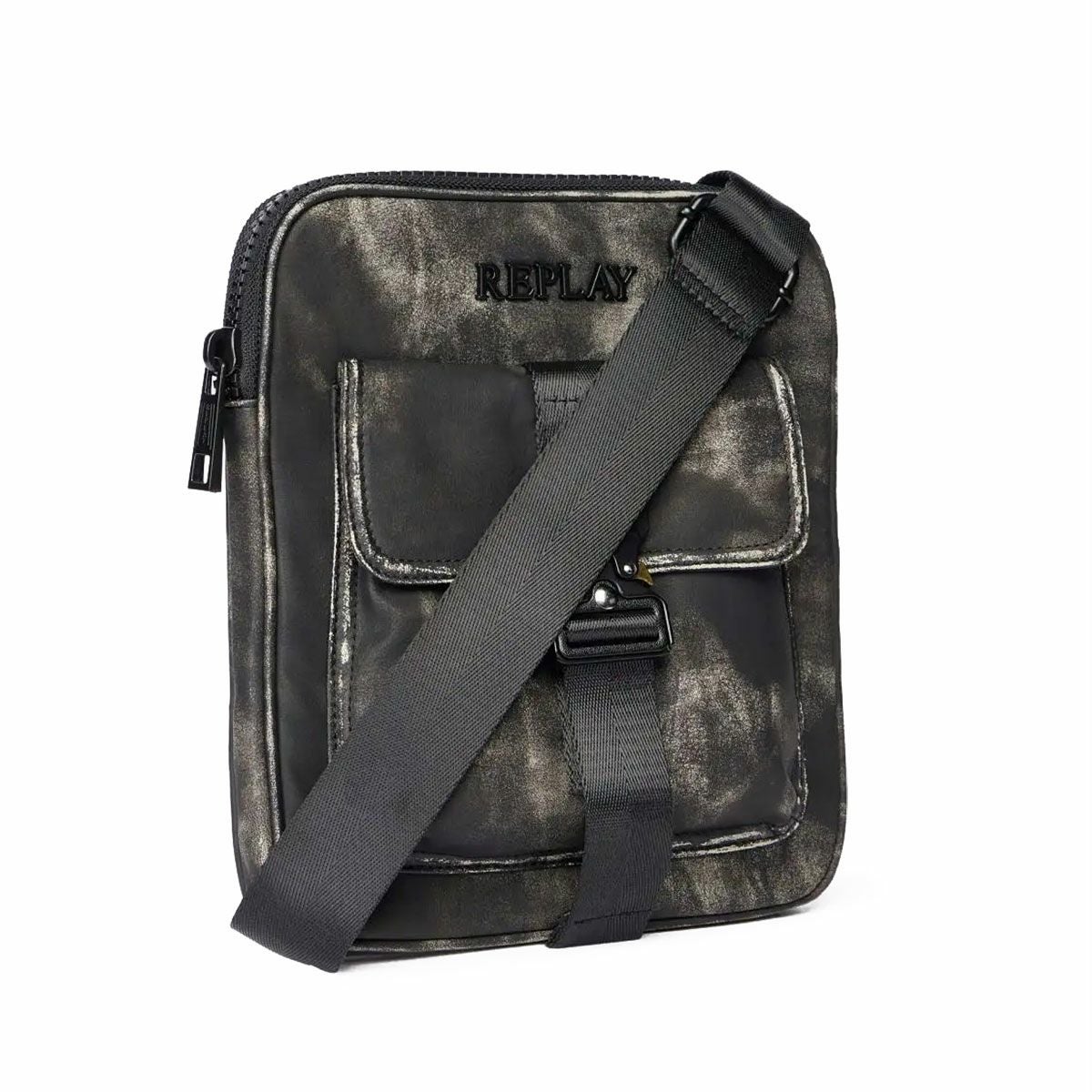 REPLAY｜ウォッシュド ブラック クロスボディ バッグ｜バッグ｜ウォッシュドブラック