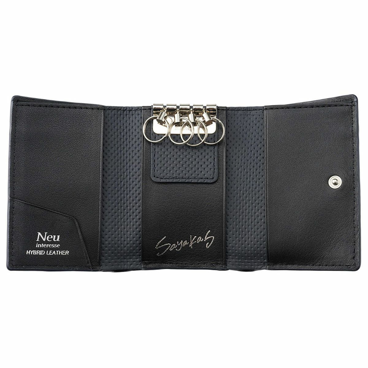 neuinteresse｜三つ折り財布 キーケース付き 下田紗弥加モデル｜財布｜ネイビー