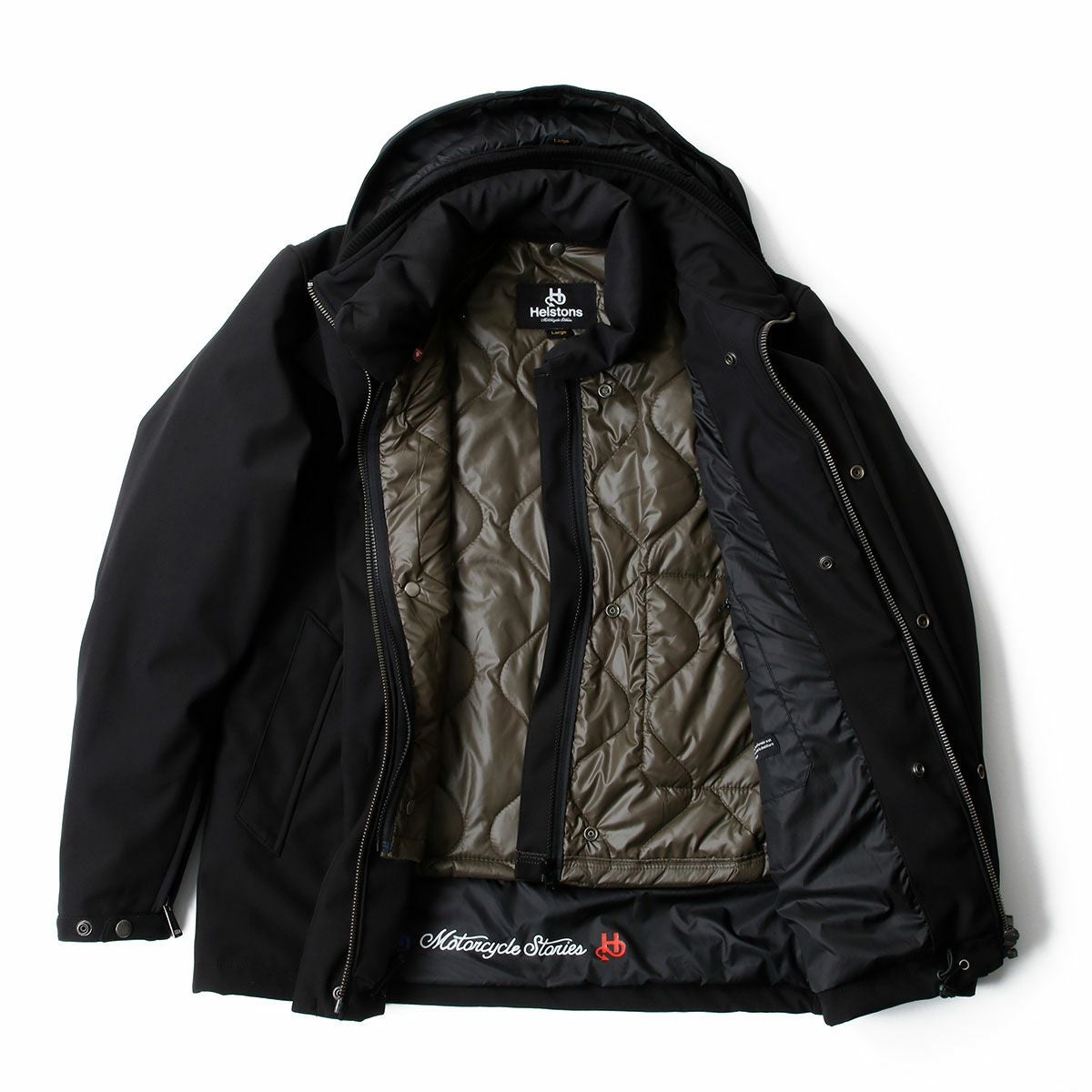 helstons｜リンカーン ジャケット｜アウター｜ブラック