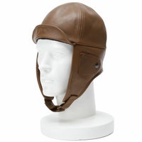 Motorimoda｜レザー アビエーターハット｜帽子｜ライトブラウン｜モデル着用