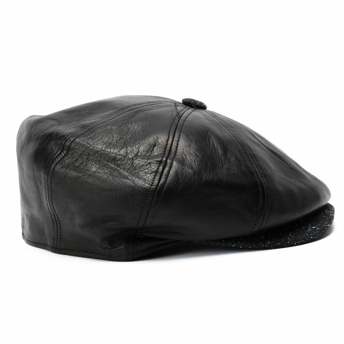 Motorimoda｜ウールブリム レザーハンチング｜帽子｜ブラック