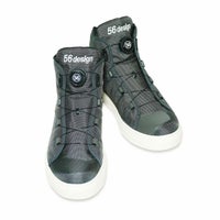 56design｜フィフティシックス デザイン ライディング シューズ｜スニーカータイプ｜グレー×イエロー