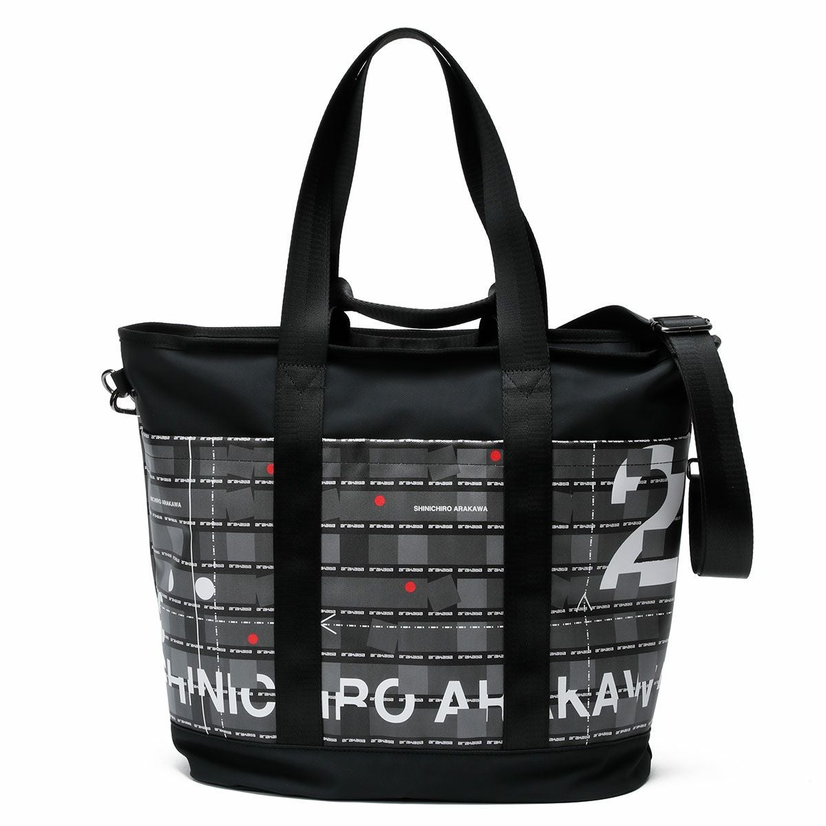 SHINICHIRO ARAKAWA｜ヘルメットバッグ大｜トートバッグ｜ブラック
