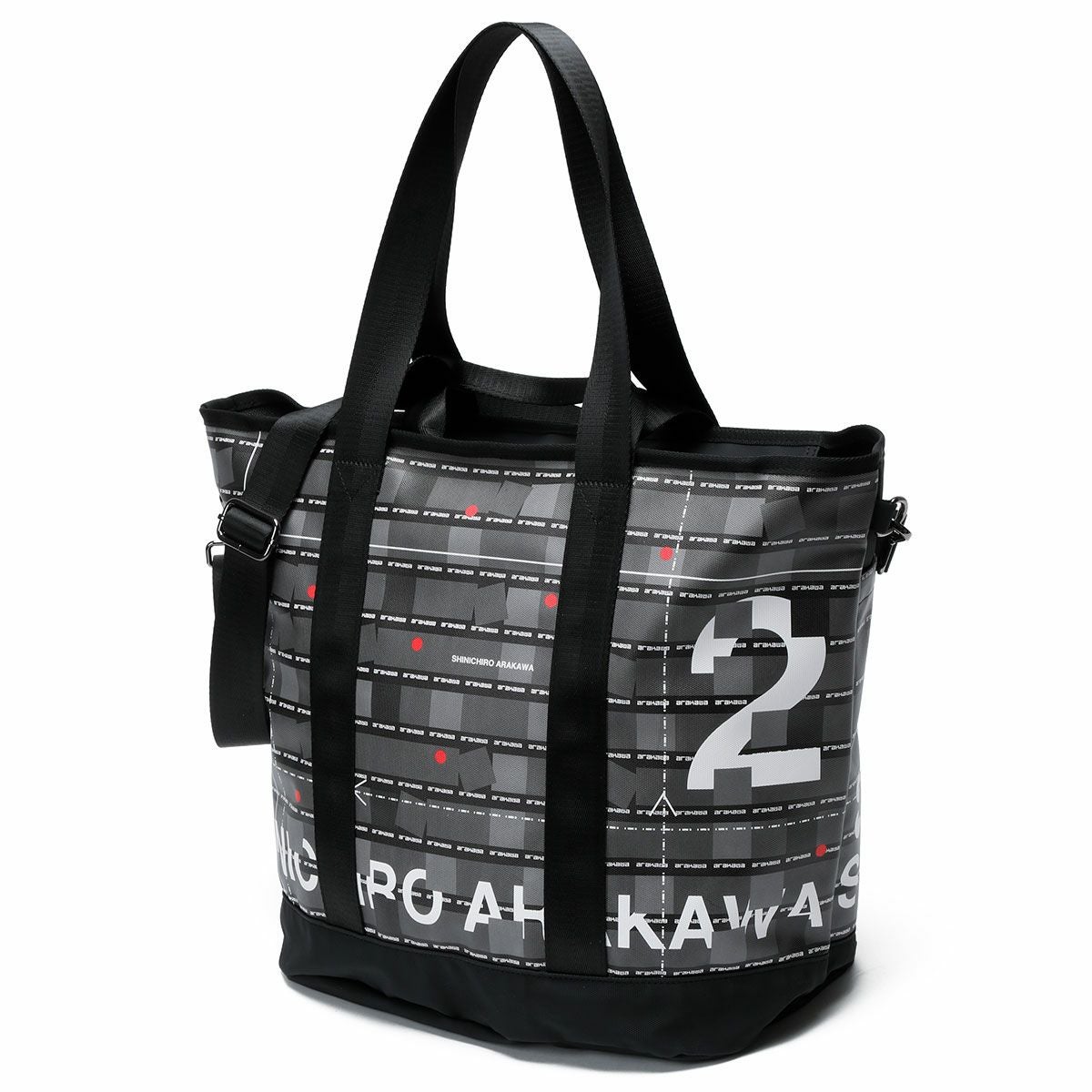 SHINICHIRO ARAKAWA｜ヘルメットバッグ大｜トートバッグ｜ブラック