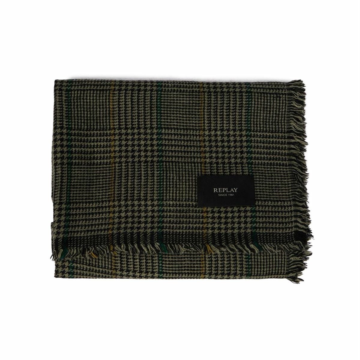 REPLAY｜フレイド グレンチェック スカーフ｜雑貨｜グレンチェック