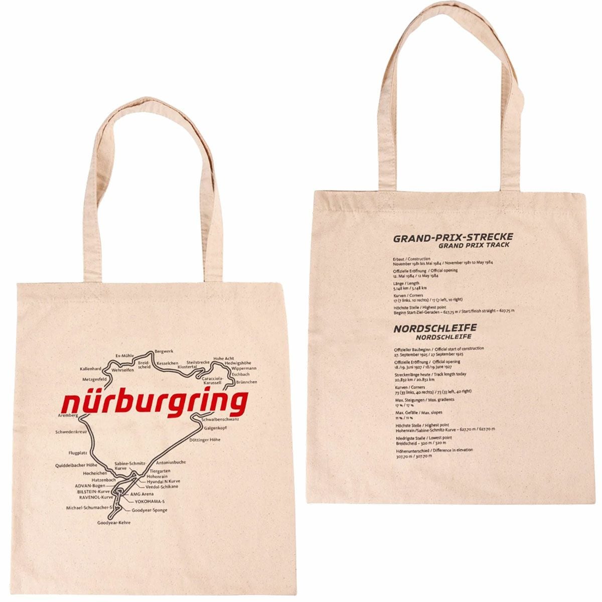urburgring｜ニュルブルクリンク コットンバッグ ”レーストラック”｜バッグ