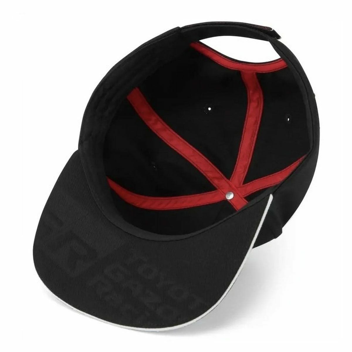 GR｜TOYOTA ガズーレーシング フラットブリム ロゴ ベースボールキャップ｜帽子｜ブラック