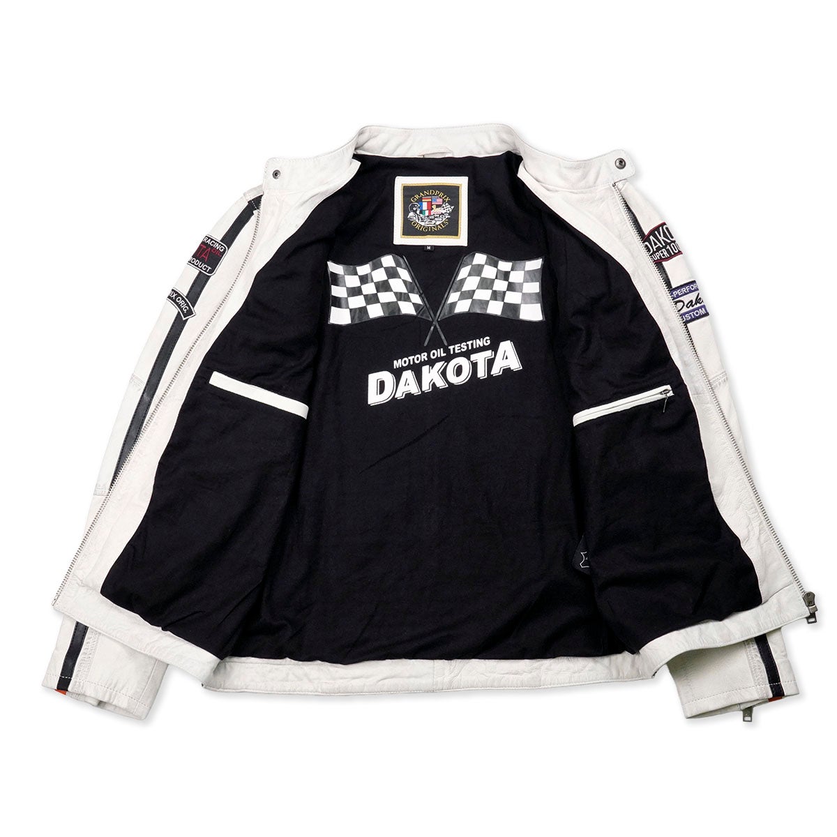 GULF｜D.K.ヴィンテージ レーシング ジャケット｜アウター｜オフホワイト｜モデル着用