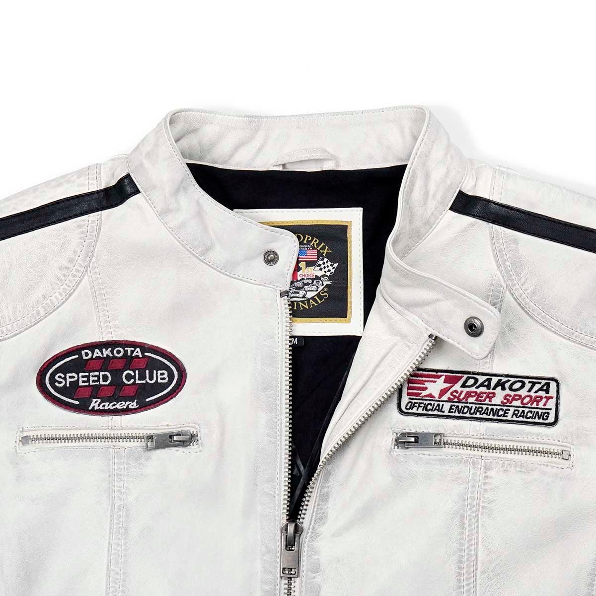 GULF｜D.K.ヴィンテージ レーシング ジャケット｜アウター｜オフホワイト｜モデル着用