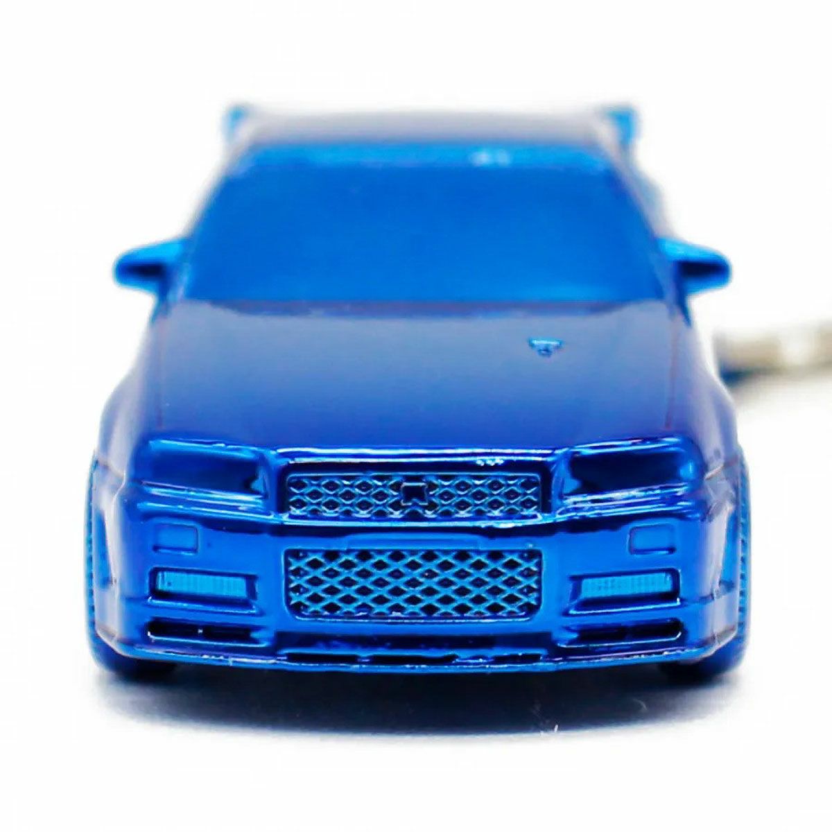 NISSAN｜日産スカイライン GT-R (BNR34) 3D キーリング BLUE EDITION 5000個限定 シリアル付 Nissan skyline｜キーホルダー｜ブルー